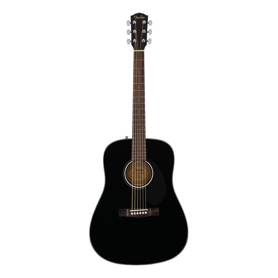 Guitarra acústica Fender Classic Design CD-60S para diestros black brillante