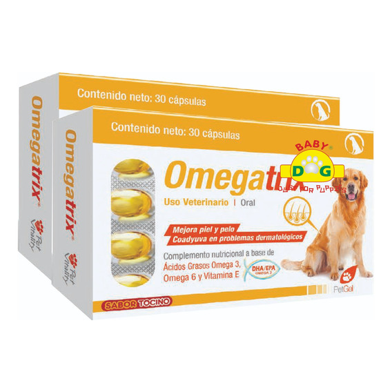Omegatrix Suplemento Nutricional P/ Perro 2 Pack Omegas 3y6