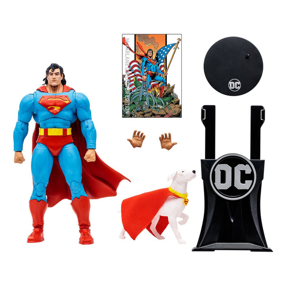 Figura De Acción  Superman & Krypto De Mcfarlane Toys Dc Multiverse