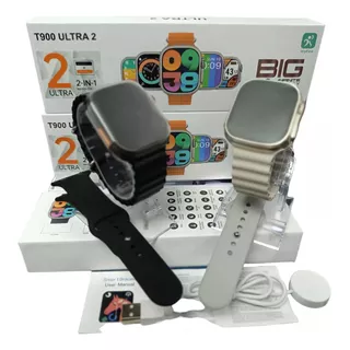 Reloj Smartwatch T900 Ultra 2 Serie 9 Año 2024 Con 2 Correas
