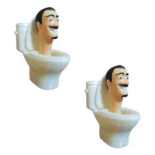  Skibidi Toilet Juguete Figura 3d Pack X2 Unidades