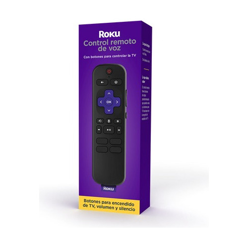 Control Remoto Roku Por Voz Con Botones Para Controlar La Tv