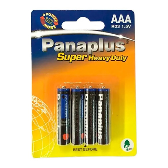 Pilas Panaplus Pack De 4 Aaa De Carbon Febo