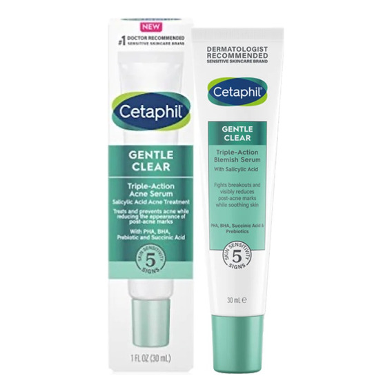 Cetaphil | Gentle Clear Serum Para Acne Triple Accion 30ml Momento De Aplicación Día/noche Tipo De Piel Sensible