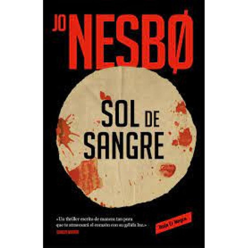 Sol De Sangre Sicarios De Oslo 2 - Nesbo, Jo