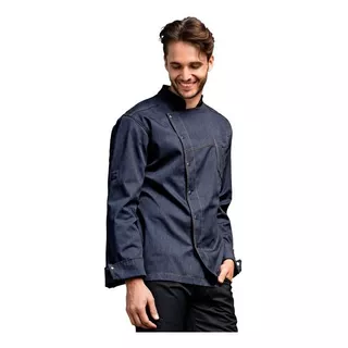 Chaqueta Cocina District Gris Mezclilla Youniforms Chef