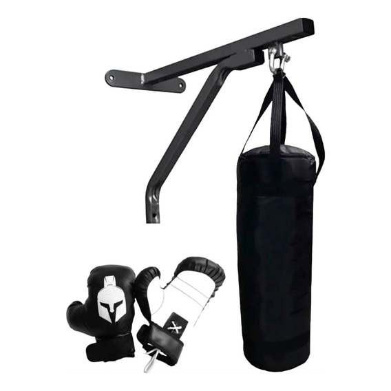 Saco De Boxeo Profesional 1 Mts + Soporte De Pared Y Guantes