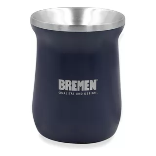 Mate Acero Inoxidable Bremen 7743 Térmico 300 Ml 150 Gr Color Azul Liso