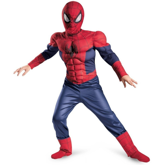 Disfraz Hombre Araña - Spiderman Con Musculos Talle S, M, L