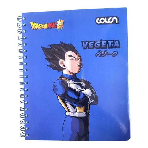 Cuaderno Universitario Dragon Ball Z 100h 7mm Colon Color Vegeta