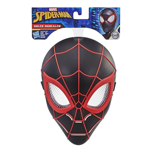 Hasbro Máscara Marvel Spider-man De Miles Morales Color negor y rojo 5+