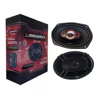 Juego De Parlantes Para Auto 6x9 Maverick 4 Vías 650w Audio Color Negro