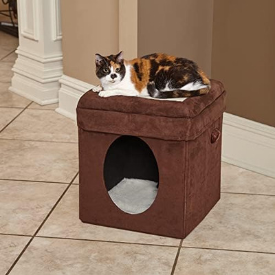 Midwest 137-br The Curious Cat Cube, Cat House Cat Condo En 