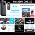 Insta360 One X2 360 Cámara Con Visualización Táctil - 5.7k30 360 Video, Modo De Cámara Frontal Constante, Foto De 18mp 360 + Instapano | El Paquete Incluye Adaptador De Montaje Para Gopro Ecosystem Y