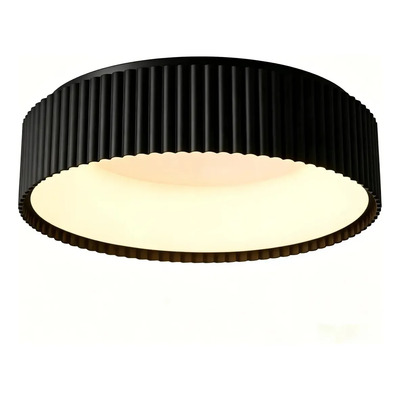 Plafon Led Tokyo Cct Diseño Negro 40cm Moderno Luz Desing Negro
