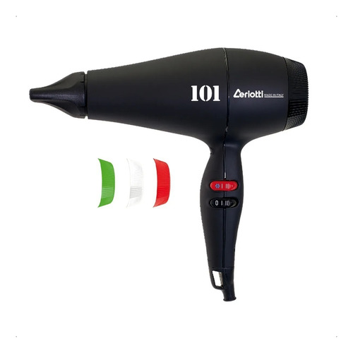 Secador De Pelo Ceriotti 101 Profesional (2000w) Color Negro