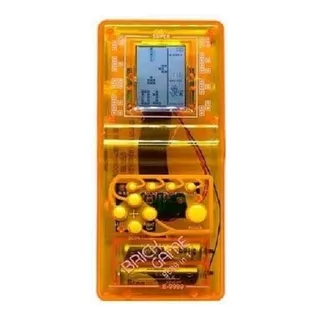 Consola Brick Game 9999 In 1 Standard Color  Naranja Transparente