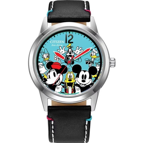 Reloj Citizen 61499 Aw1235-06w Eco Drive Unisex Mickey Mouse Color del fondo Azul 61499