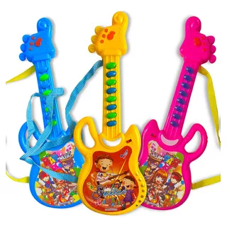 Mini Guitarra Musical Brinquedo Infantil Guitarrinha C/ Som Cor Amarelo