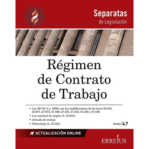 Separata Régimen De Contrato De Trabajo - Versión 4.7