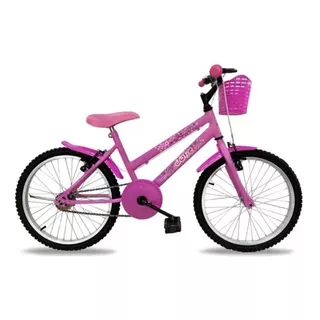 Bicicleta Aro 20 Infantil Menina C/cesta E Rodinhas Oferta