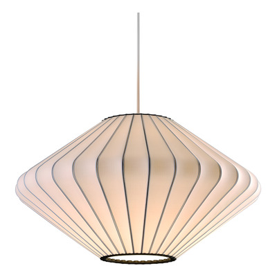 Lampara Colgante Malba 40cm Sustentable Diseño 3d Apto Led