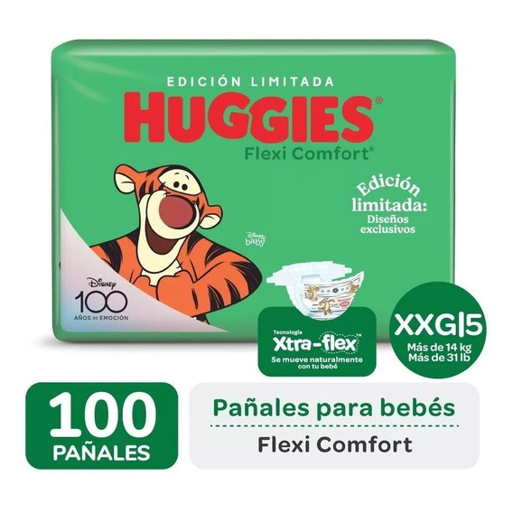 Pañales Huggies Flexi Comfort Ahorrapack M G Xg Xxg Pack X 2