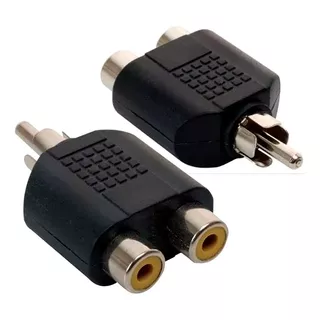 Adaptador Divisor Un Rca Macho A Dos Rca Hembra