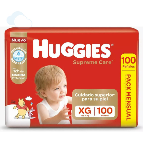 Huggies Supreme Care Pack Mensual Xg X100u Género Sin género Tamaño Extra grande (XG)