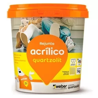 Rejunte Acrilico Quartzolit 1kg Branco