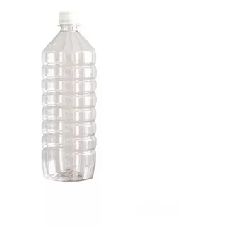 Botella Pet (transparente) 1000cc X 25 Unidades Tapa Blanca