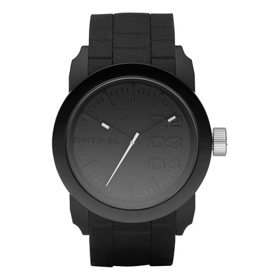 Diesel Dz1437 Double Down Reloj De Silicona Negro, Para Hom