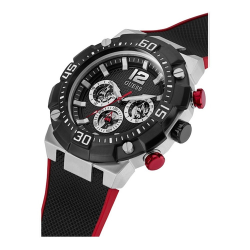 Guess Reloj De Cuarzo De Acero Inoxidable Para Hombre Con Co Color de la correa Negro