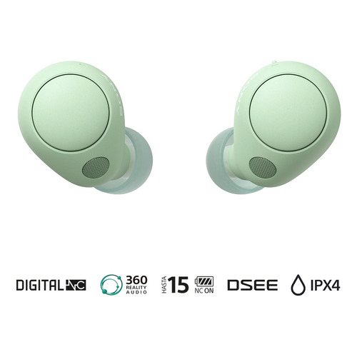 Auriculares Bluetooth In-ear Inalámbricos Sony Wf-c700 Verde