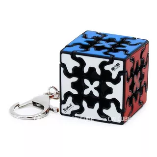 Chaveiro Cubo Mágico Gear Cube 3x3x3 Qiyi - 3,5 Cm