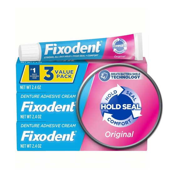 Fixodent Dentadura Adhesiva X3