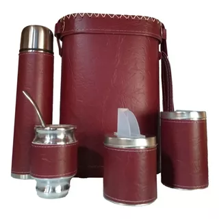 Set Matero  Completo Bolso Rígido, Termo De 1 Litro Acero Inoxidable De Excelente Calidad , Latas , Mate Y Bombilla