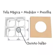 72 Tela Mágica +medidor+presilha Balões Bexigas Painel Festa