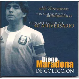 Moneda Medalla Diego Maradona 40 Aniversario En Blister