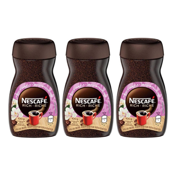 Café instantáneo soluble Nescafé Gourmet Flavors Vainilla sin gluten frasco 100 g