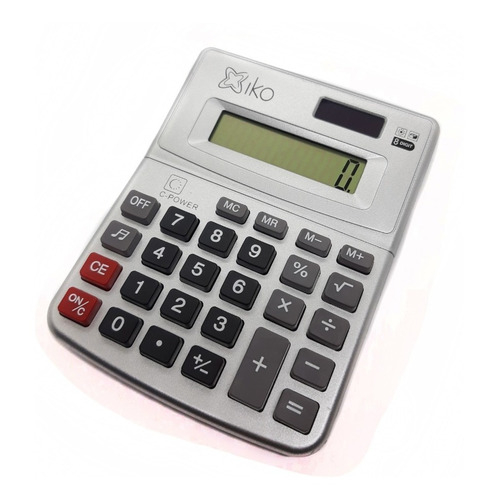 Calculadora científica Iko Shop 8 digitos color gris