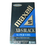 Casette De Video Super Vhs Maxell Black Magnetit Svhs 6hs Ep