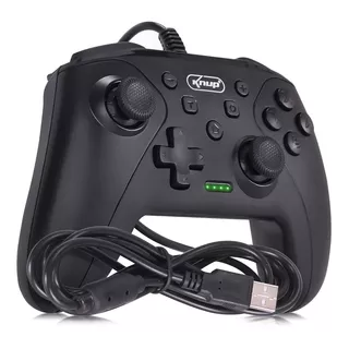 Controle Gamepad Kp-cn700 Compatível Nintendo Switch/android/pc/ps3 Cor Preto