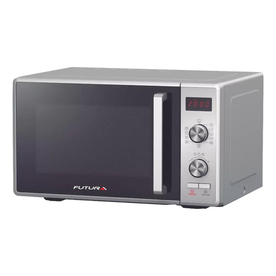 Microondas Futura 25l Grill 800w Plateado Febo