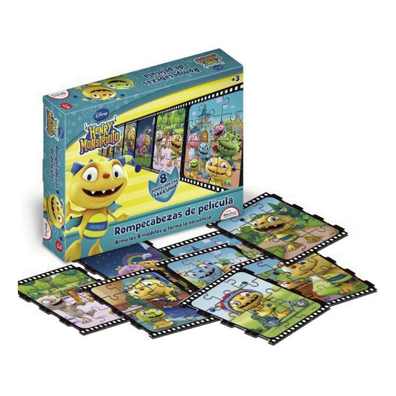 Puzzle X 96 Pzs Infant Pelicula 8x12 Henry Monstruito Hm105