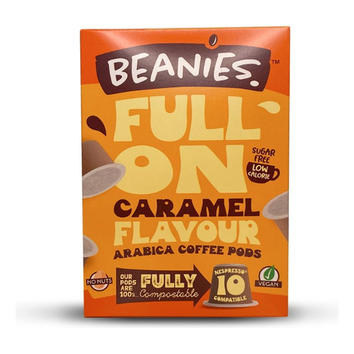 Cápsulas De Café Beanies Caramel Vegano Caramelo