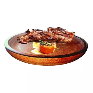 12 Platos Cavados  Asado 24 Cm Algarrobo 