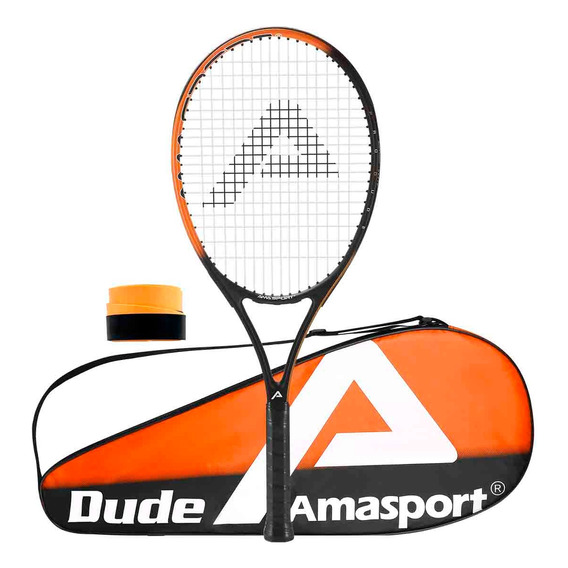 Raqueta Tenis Para Adultos Ama Sport 27 Pulgadas Con Bolsa 