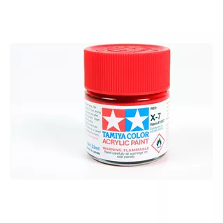 Pintura Acrílica De 23 Ml X7 Red By Tamiya # X7