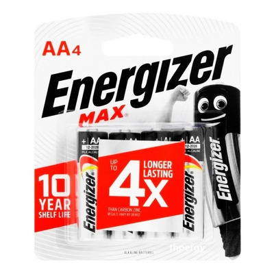 Pack X 4 Pila Energizer Aa 4 Blister Unidades 